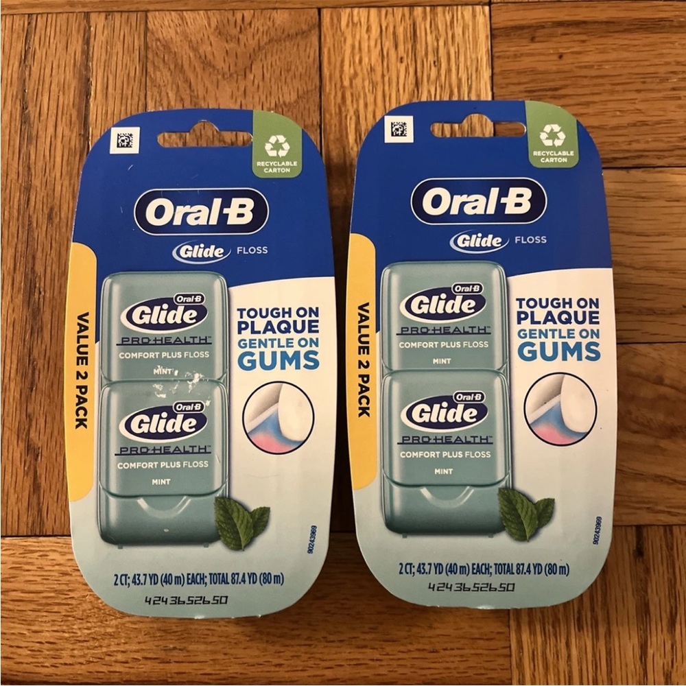4 Oral B Glide Pro Health Comfort Plus Floss Mint 174 Yards ORIGINAL OLD Version